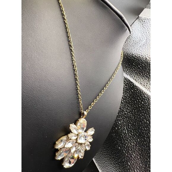 J. Crew Rhinestone Blossom Pendant - Picture 2 of 7